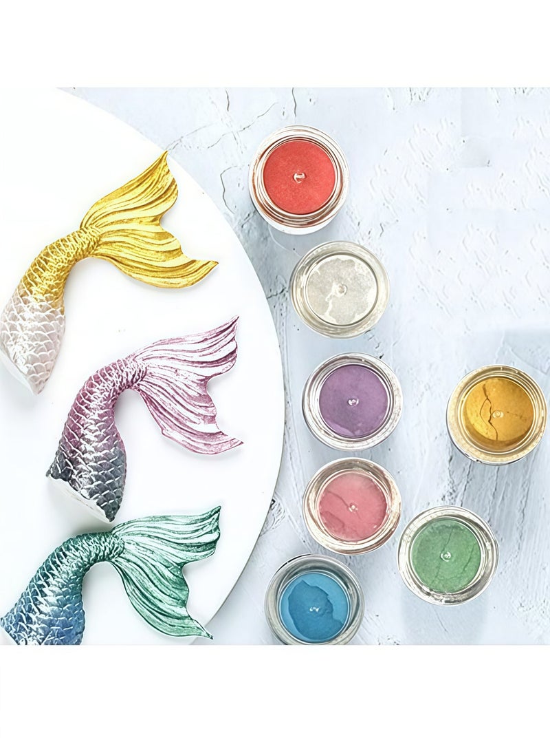 2 Pcs Blue Metallic Baking Craft Glitter Powder Cake Topper Decoration for Cupcakes Cookies Dessert DIY Garnish Parties Weddings Festive Celebrations,Sparkling Shimmery Dust,All 20g - Image 4